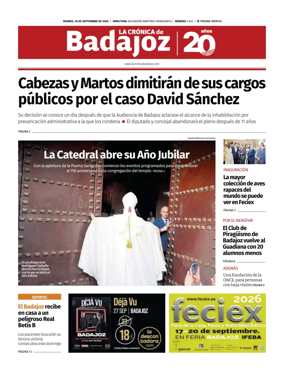 Cover of La Cronica de Badajoz BE