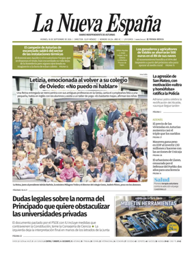 Cover of La Nueva Espana (Occidente)