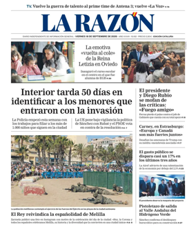 Cover of La Razon (Cataluna)