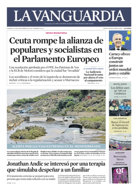 Cover of La Vanguardia
