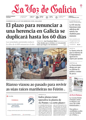 Cover of La Voz de Galicia (Barbanza)