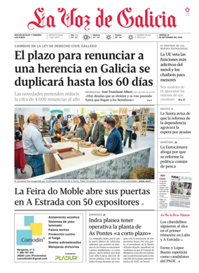 Cover of La Voz de Galicia (Deza)