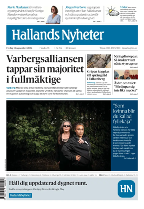 Cover of Hallands Nyheter