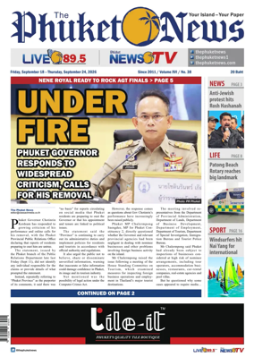 Cover of The Phuket News