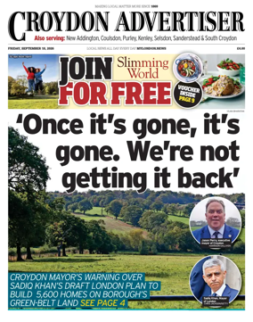 Cover of Croydon Advertiser