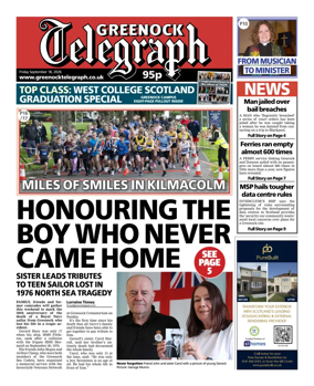 Cover of Greenock Telegraph