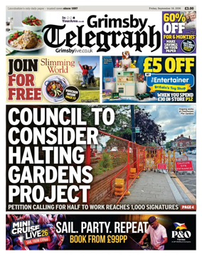 Cover of Grimsby Telegraph