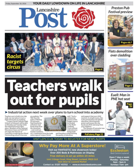 Cover of Lancashire Evening Post