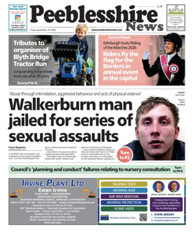Cover of Peebleshire News
