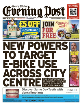 Cover of South Wales Evening Post