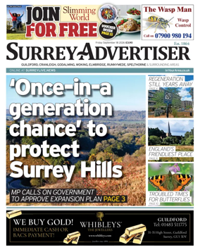 Cover of Surrey Advertiser