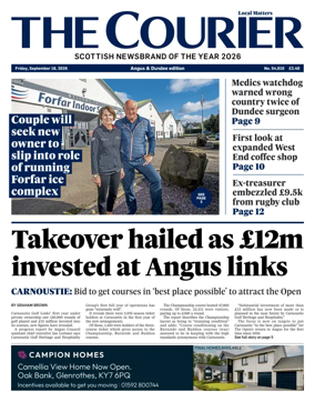 Cover of The Courier & Advertiser (Angus and Dundee)