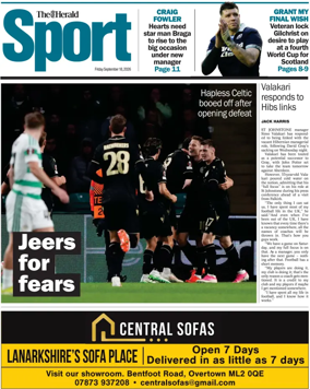 Cover of Herald Sport