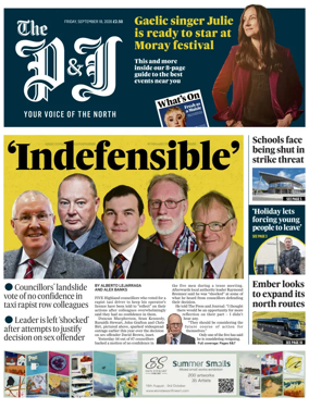 Cover of The Press and Journal (Inverness Highlands and Islands)