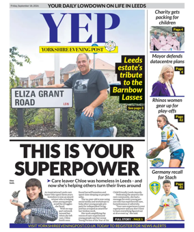 Cover of Yorkshire Evening Post