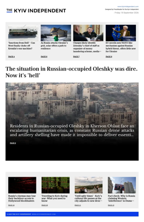 Cover of The Kyiv Independent