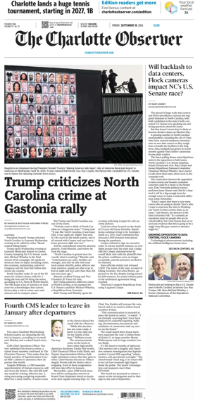 Cover of The Charlotte Observer