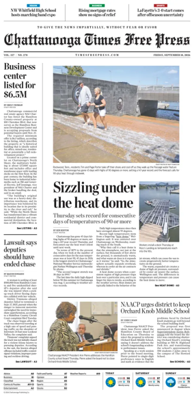 Cover of Chattanooga Times Free Press