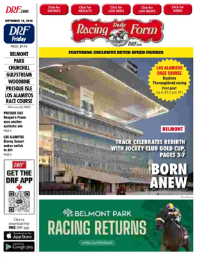 Cover of Daily Racing Form National Digital Edition