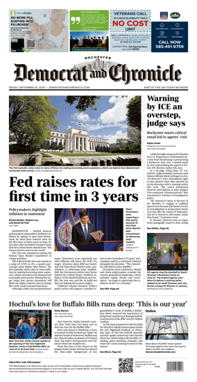 Cover of Democrat and Chronicle