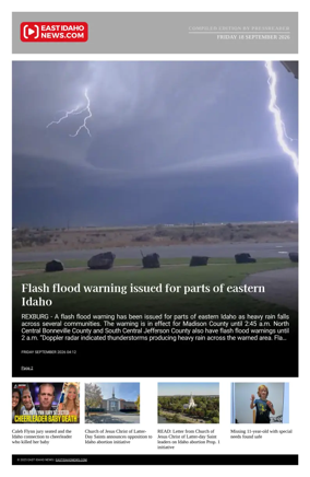 Cover of East Idaho News