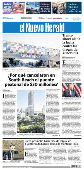 Cover of El Nuevo Herald