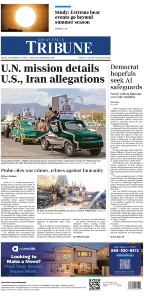 Cover of Great Falls Tribune