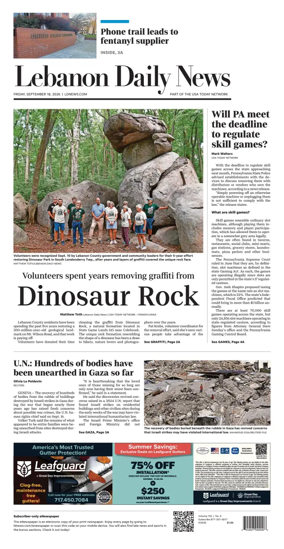 Cover of Lebanon Daily News