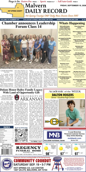 Cover of Malvern Daily Record