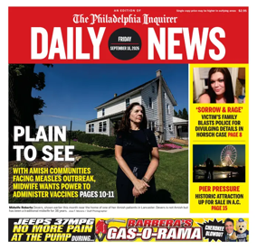 Cover of Philadelphia Daily News