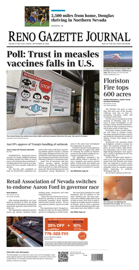 Cover of Reno Gazette Journal