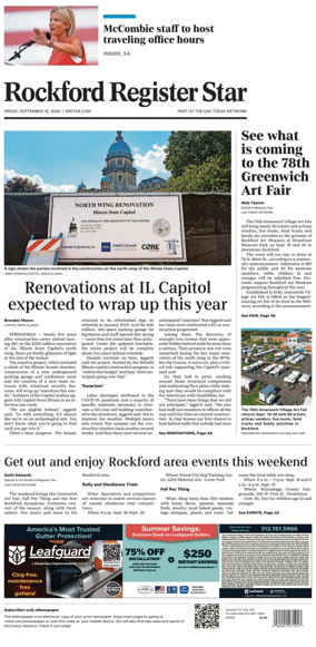 Cover of Rockford Register Star