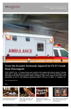 Cover of Tampa Free Press