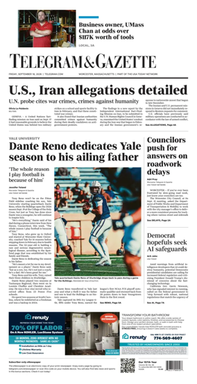 Cover of Telegram & Gazette