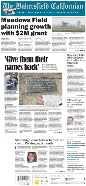 Cover of The Bakersfield Californian
