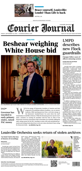 Cover of The Courier-Journal (Louisville)
