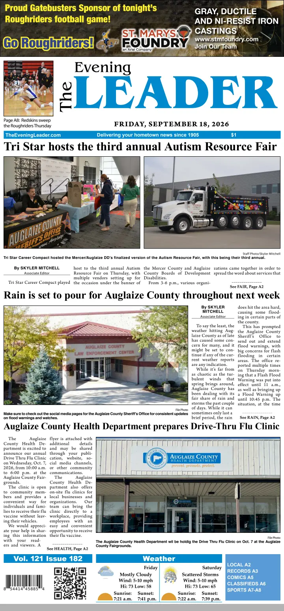 Cover of The Evening Leader