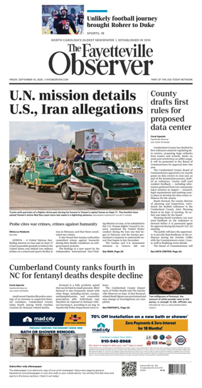 Cover of The Fayetteville Observer