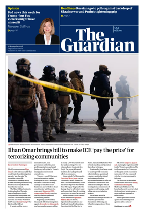 Cover of The Guardian (USA)