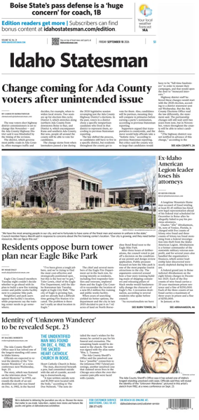Cover of The Idaho Statesman