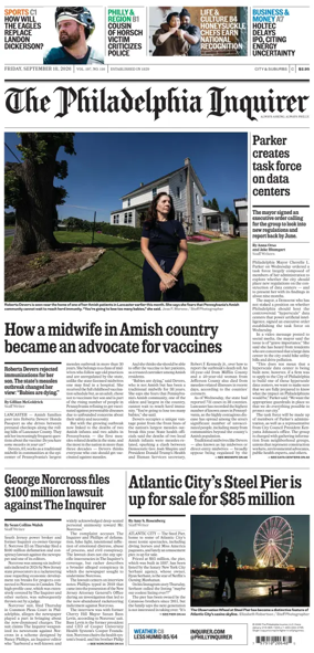 Cover of The Philadelphia Inquirer (South Jersey edition)