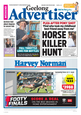 Cover of Geelong Advertiser