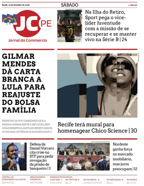 Cover of Jornal do Commercio