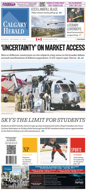 Cover of Calgary Herald