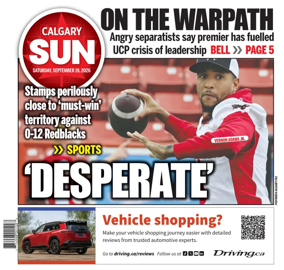Cover of Calgary Sun