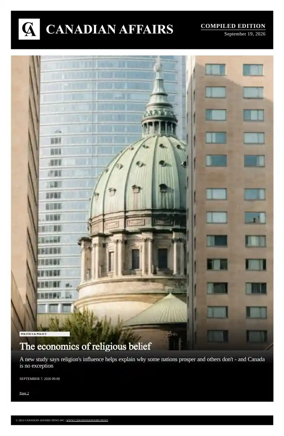 Cover of Canadian Affairs News Compiled Edition