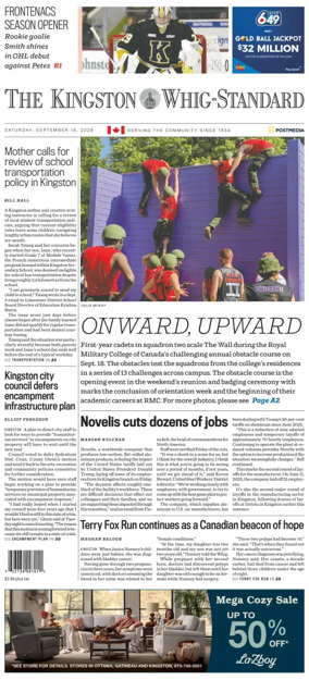Cover of Kingston Whig-Standard