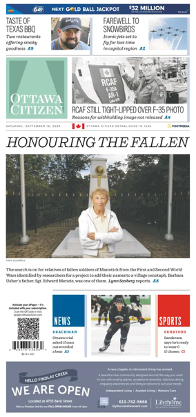 Cover of Ottawa Citizen