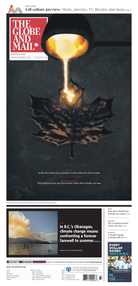 Cover of The Globe and Mail (Alberta Edition)