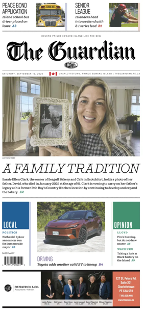 Cover of The Guardian (Charlottetown)